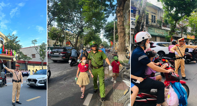 Công an các đơn vị, địa phương đảm bảo trật tự an toàn giao thông trong ngày Lễ khai giảng năm học mới